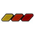 3x Tri-color Front Grille Badge Emblem for Toyota Tacoma 4runner Rav4