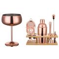 1pcs 304 Stainless Steel Cocktail Glass Kitchen Tools Rose Gold
