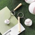 18 Pcs Mini Baseball Bat Keychain Favor for Baseball Themed Party