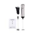 3x Usb Electric Milk Frother Stainless Steel Handheld Mixer