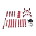 Steering Link Rod Shock Absorber Set for Mn D90 Mn-90 1/12 Rc,red