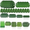 12 Kinds Artificial Palm Leaves with Stems Jungle Leaves Decorations