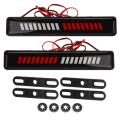 Pair Red + White Light Front Bumper Grilles Lights for Bmw Ford