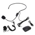 Portable Fm Wireless Microphone Headset with Lapel Clip