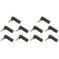 10 Pcs Audio Adapter,3.5mm Male to Female Gold-plated Jack Adapter