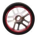 4pcs Rc Car Tires & Wheels for Wltoys K969 Iw04m Mini-z Rc 1/28s,red