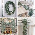 Artificial Eucalyptus Garland Greenery Eucalyptus Vine, for Room