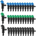 90pcs Drip Emitter,garden Flag Irrigation Drippers In 3 Sizes,1 Gph