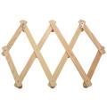 Accordion Wall Hanger 10 Hooks Pack Of 2 Wood Wall Mounted Expandable