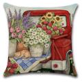 Throw Pillow Square Throw Pillow Covers Cushion Case for Bed, Car