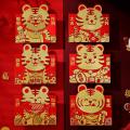 6 Pcs Chinese Red Envelopes, Packets for Spring Birthday Supplies, C