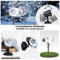 Led Binocular Rotating Snowflake Projector Lights, Waterproof Us Plug