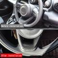 Car Steering Wheel Panel Decorative for Toyota Aqua Carbon Fiber