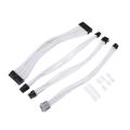 8pcs Pp Cable Comb Motherboard 6/8/24 Pin for 2.5-3.4mm Cable White