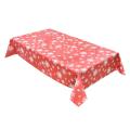 Christmas Table Cloth Wipeable Waterproof for Kitchen Decorations