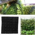 Vertical Hanging Wall Garden Planter Plant Grow Bag 36 Pockets, Black