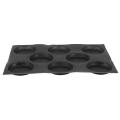 Silicone Hamburger Bread Forms Molds Baking Sheets Fit Half Pan Size