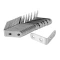 24 Pieces Stainless Steel Corner Braces Right Angle L Shaped Bracket