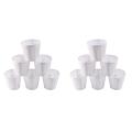 Droplight Wall Lamp Candle Chandelier Shade 12 Pcs Set (solid White)