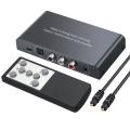 Digital to Analog Audio Converter with Ir Remote Control Adapter