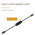 Power Switch Usb Type C Extension Cable for Raspberry Pi 4b 2 Pcs