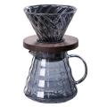 Pour Over Coffee Set V60 Dripper 500ml Coffee Server Glass Funnel,3