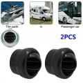 2pc Car A/c Vent Air Outlet Rotating Air Conditioning Ventilation
