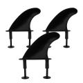 3pcs Soft Top Surfboard Fins Sets for Softboard Paddle Board