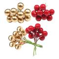 400pcs Christmas Holly Berries Mini Xmas Fake Berry Flower