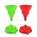 Foldable Kitchen Funnel, Food Grade Silicone Forliquid Transfer,2 Pcs