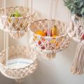 Hanging Baskets - for Kitchen Boho Decor Hanging Plant Holder 1 Tier