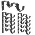 12pcs Double Curtain Rod, Curtain Brackets for 1inch and 5/8inch Rod