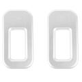 Car Safety Seat Fixing Buckle Trim Cover Stickers Silver
