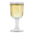 Clear Plastic Wine Glass Recyclable - Shatterproof Wine Goblet 12pcs
