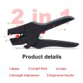 Flat Nose Self-adjusting Insulation Wire Stripper Pliers Tool