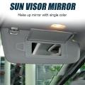 Car Sun Visor Sunroof Mirror Cover Makeup Mirror Cover Grey 1 Pair