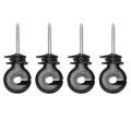 50pcs Electric Fence Ring Insulator Fencing Screw In Posts Wire
