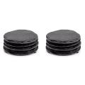 4 Pcs Round Slate Black Coasters Handmade Coasters for Wine Glasses