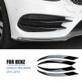 Black Front Bumper Lip Splitter Spoiler Fog Lights Sticker