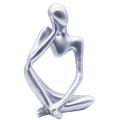 Thinker Statue Abstract Figure Sculpture Small Ornaments Resin-h