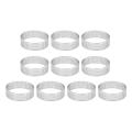10pcs Circular Tart Rings with Holes Fruit Pie Quiches Cake Mould
