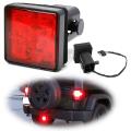 Red 15 Led 2 Inch Trailer Truck Hitch Tow Haul Receiver Cover Brake