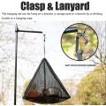 Outdoor Storage Net Triple-cornered Foldable Grid Drain with Hook M