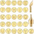 28 Pieces Of Wooden Burning Tip Letters Wooden Burning Tools