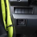 For Jimny 19-22 Car Mirror Adjustment Switch Stickers, Carbon Fiber