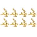 Gold Elk Chic Napkin Rings for Place Settings,home Dining Table 8pcs