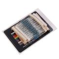 300pcs 10 -1m Ohm 1/4w Resistance 1% Metal Film Resistor Kit