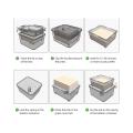 Diy Plastic Tofu Press Mold with Cheese Cloth Kitchen Cooking,gray