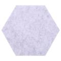 5pcs Hexagon Board Hexagonal Felt Sticker Board Gray Yellow Series