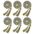 6pcs Graduation Cord Strap Honor Cord for Graduation (gold, Blue)